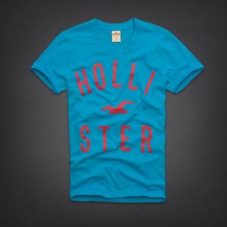 T-shirt Hollister Homme Bleu